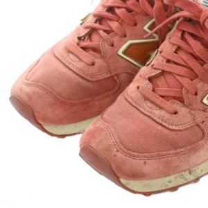 New Balance スニーカー 26cm レッド スエード US574DCL