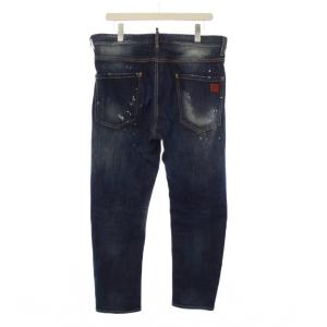 DSQUARED2 15SS DAN ELASTIC WAIST JEAN デニムパンツ ジーンズ ダメージ加工 52 青