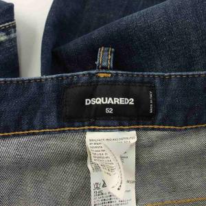 DSQUARED2 15SS DAN ELASTIC WAIST JEAN デニムパンツ ジーンズ ダメージ加工 52 青