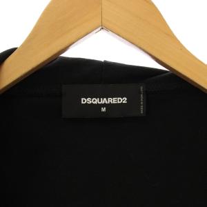 DSQUARED2 22SS ジップアップパーカー M ブラック S74HG0119