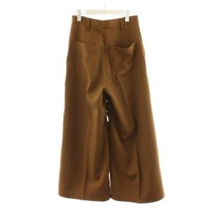 PLAN C ワイドパンツ 40 茶 ブラウン 無地 54LZ0TP057 /AN37