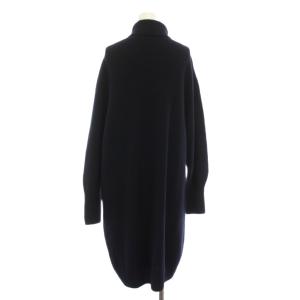 IENA ウールカシミヤハイネックチュニックプルオーバー ニット ワンピース 長袖 紺 ネイビー 21080900724030