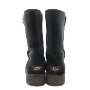 UGG australia AMIE アミ クラシックブーツ ムートン ショート 厚底 スエード ワンカラー ロゴ US7 24cm