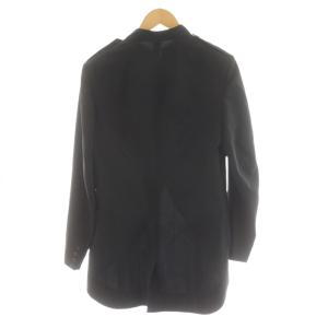 Y's Red Label ヨウジヤマモト ウールギャバジン エポレットスタンドカラー モーニングジャケット 上着 4 黒 ブラック
