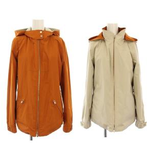 リバーシブルジャケット 40 ベージュ オレンジ