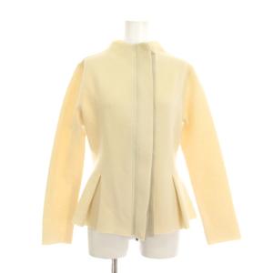 COLLECTION ウール ジャケット ジップアップ 38 アイボリー 白 /YM