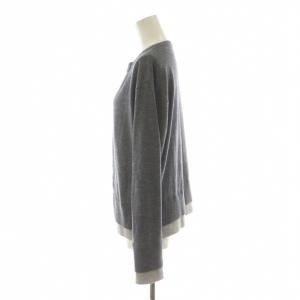SLOBE IENA 25AW フェイクレイヤードカーディガン グレー 25080912284030 /AN75