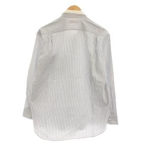 Comme des Garçons Homme Deux シャツ コットン M 青 ブルー 白 ホワイト ストライプ 長袖 /YM