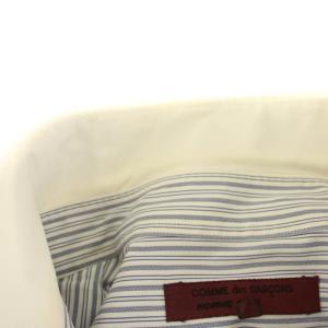 Comme des Garçons Homme Deux シャツ コットン M 青 ブルー 白 ホワイト ストライプ 長袖 /YM