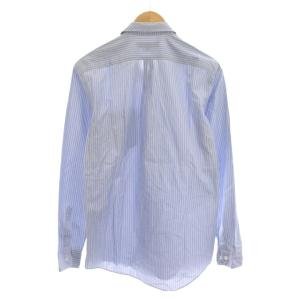 Comme des Garçons Homme Deux AD2009 シャツ M 青 ブルー ストライプ 長袖 DD-B017 /YM