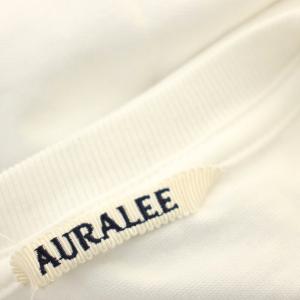 AURALEE 20SS Luster Plating Tee Tシャツ 半袖 無地 3 白 ホワイト A00SP02GT