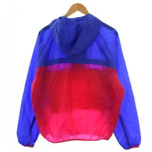 NIKE ACG ANORAK HOODED HYPER ROYAL ナイロンパーカー 長袖 ハーフジップ S 青 ピンク