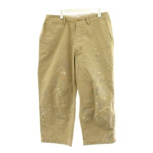 24SS ペンキカコウビッグチノパンツ M ベージュ ペンキ加工