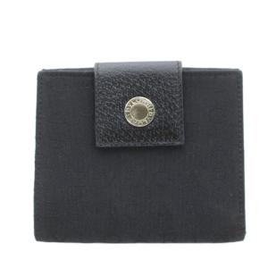 ロゴマニア Wホック 二つ折り財布 小銭入れ 黒 ブラック /AN15 OH