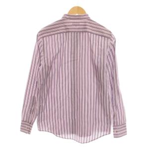 Paul Smith COLLECTION シャツ M 紫 パープル ストライプ柄 レギュラーカラー 長袖 /YM