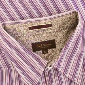 Paul Smith COLLECTION シャツ M 紫 パープル ストライプ柄 レギュラーカラー 長袖 /YM