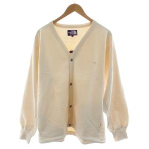 10oz Mountain Sweat Cardigan カーディガン ロゴ コットン M アイボリー