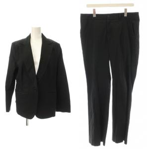 パンツ 48 黒 テーラードカラー 長袖 無地 /JP