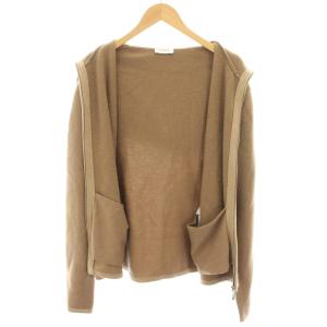 Salvatore Ferragamo ニットブルゾン ジップアップ カシミヤ L ブラウン 122162