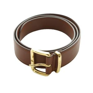 バックル レザー ベルト ブラウン 5CC536