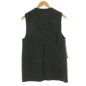 Shinzone HERRINGBONE GILET 36 グレー ヘリンボーン 23AMSJK02