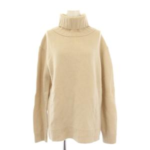 JADE タートルネックニット セーター 長袖 ワンカラー ウール カシミヤ混 F ベージュ 17080500418030