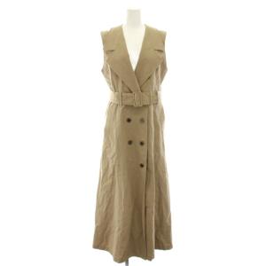 トレンチコートドレス TRENCH COAT DRESS ワンピース ロング ノースリーブ ベルト付き