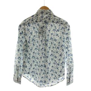 RALPH LAUREN シャツ 長袖 花柄 2 水色 ライトブルー 白 ホワイト /AN30