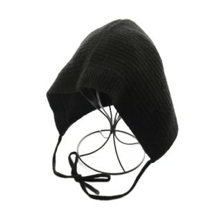 ニット フード Knit Hood ニット帽 ニットキャップ ビーニー 帽子 黒 ブラック 21242665202
