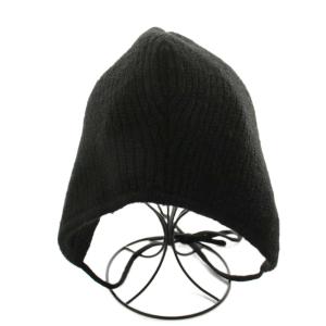MAISON SPECIAL ニット フード Knit Hood ニット帽 ニットキャップ ビーニー 帽子 黒 ブラック 21242665202