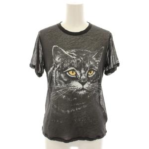 シアジャージーヒュージキャットプリントTシャツ sheer jersey huge cat print