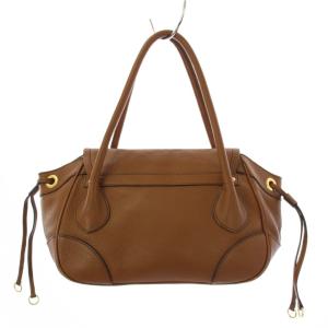 PRADA ハンドバッグ レザー ブラウン BR3207