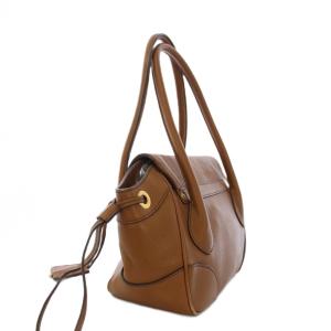 PRADA ハンドバッグ レザー ブラウン BR3207
