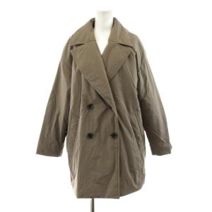 中綿ハーフコート ダブル ナイロン 36 グレージュ 3104-17174 /KU