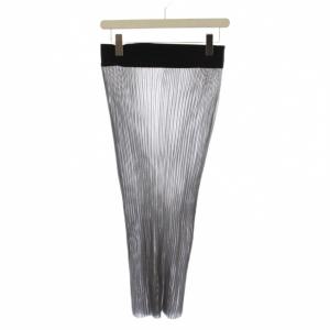 SHEER WIDE RIBBED SWEATER SKIRT タイトスカート ロング シアー シースルー
