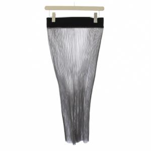 HYKE SHEER WIDE RIBBED SWEATER SKIRT タイトスカート ロング シアー シースルー