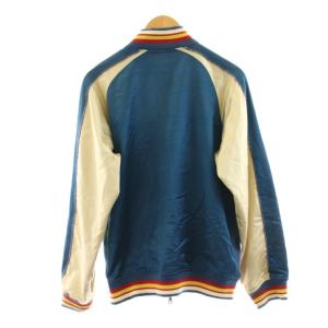 glamb Keith SKA JKT スカジャン ブルゾン ジップアップ ダメージ加工 3 青 ブルー /KU