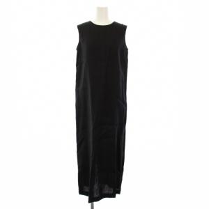 21SS ノースリーブワンピース ロング 0 黒 01-1105216-050-700 /KH