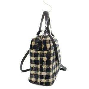 CELINE ソフトキューブ ショルダーバッグ 2WAY チェック柄 ブラック ホワイト