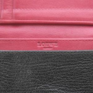 LOEWE カードケース 名刺入れ ロゴ レザー 黒 ブラック /AN36 OH