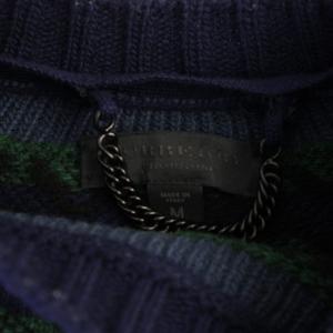 BURBERRY PRORSUM ニット セーター 長袖 ウール カシミヤ M 紺 /BM