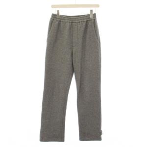 24SS ウールコットンダブルフェイス イージーパンツ S グレー 59-03-41-03005 /KH
