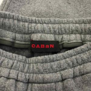 CABaN 24SS ウールコットンダブルフェイス イージーパンツ S グレー 59-03-41-03005 /KH