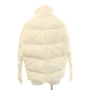 Theory LIGHT POLY TWILL2 OFFSET PUFFER ダウンジャケット スタンドカラー P 白