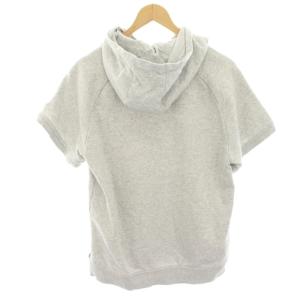 HUGO BOSS パーカー スウェット プルオーバー 半袖 ロゴ 14-S グレー /HN