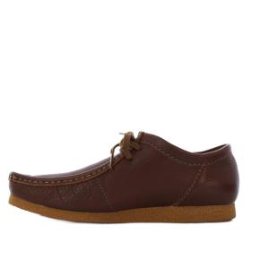 Clarks Shacre  2 Run シェイカー2ラン ワラビー モカシン レザー UK8 茶 /KH
