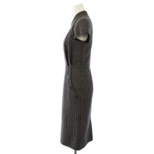 Christian Dior ワンピース ウール ドット柄 F38 ブラック 8A21667C1106