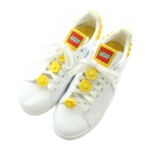 adidas × LEGO StanSmith スニーカー シューズ US7.5 24.5cm 白 黄色 GX7203
