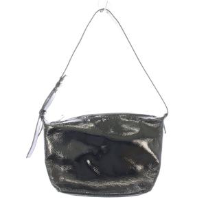 ワンショルダーバッグ レザー エナメル加工 ワンカラー 黒 ブラック /BB