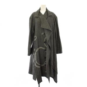 ロングコート アウター シングル ウール 40 グレー /BB